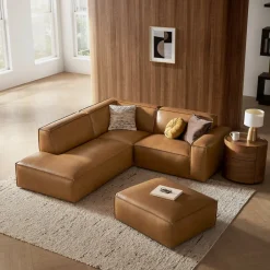 Best Jonathan Leather Side Chaise Sectional Leather Sofas|Sectional Sofas
