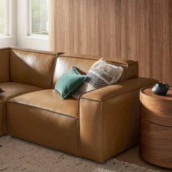 Best Jonathan Leather Side Chaise Sectional Leather Sofas|Sectional Sofas