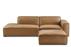 Online Jonathan Leather Side Chaise Sofa with Ottoman Living Room Sets|Living Room Sets