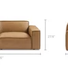 Fashion Jonathan Leather Sofa Small Living Room Furniture|Leather Sofas