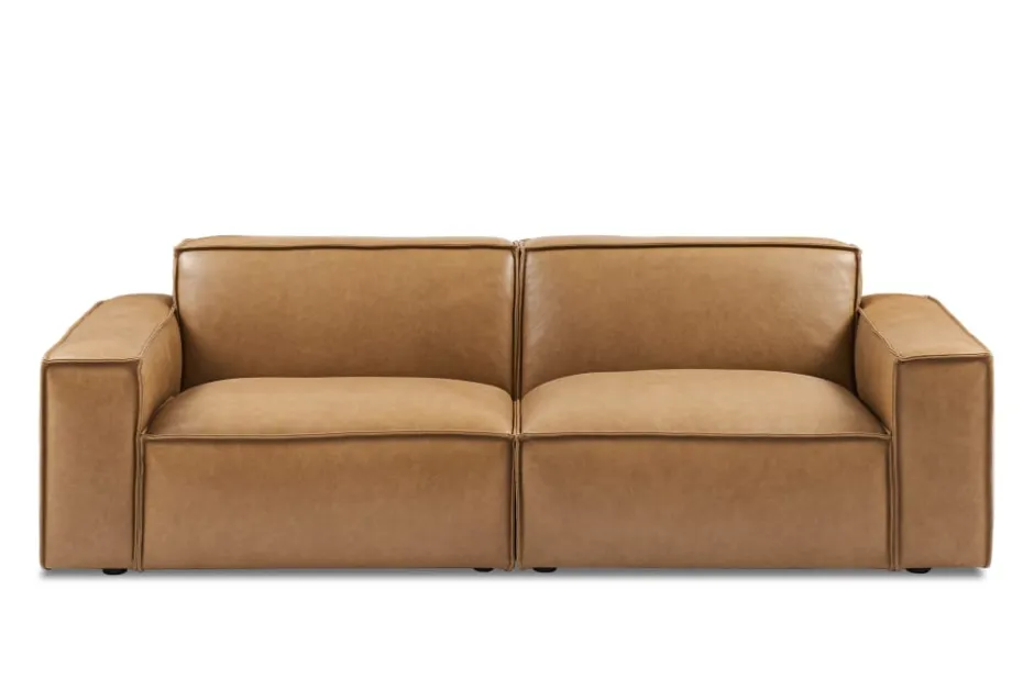 Fashion Jonathan Leather Sofa Small Living Room Furniture|Leather Sofas