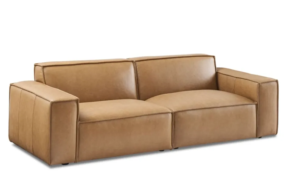 Fashion Jonathan Leather Sofa Small Living Room Furniture|Leather Sofas