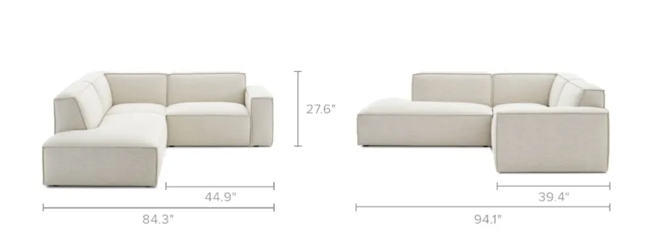 Fashion Jonathan Side Chaise Sectional Sofa Sectional Sofas