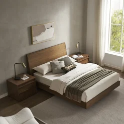 Discount Joseph Bed, Walnut Small Bedroom Furniture|Beds & Bed Frames