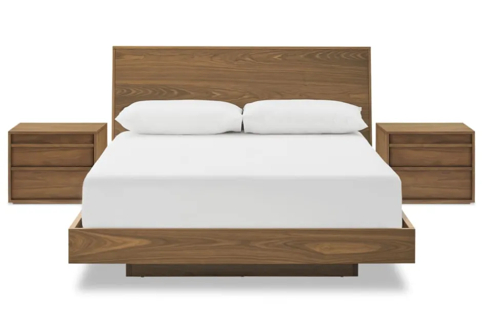 Fashion Joseph Build-Your-Own Bedroom Set, Walnut Small Bedroom Furniture|Bedroom Sets