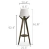 Outlet Karo Tripod Floor Lamp, Caramel Lighting And Lamps|Small Bedroom Furniture