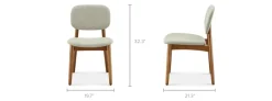 Best Kelsey Chair, Walnut Stain Dining Chairs|Small Dining Room Furniture