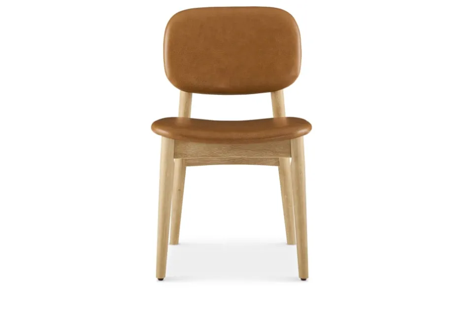 Discount Kelsey Leather Chair, White Wash Dining Chairs|Small Dining Room Furniture