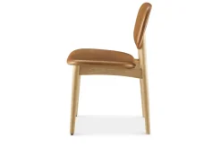 Discount Kelsey Leather Chair, White Wash Dining Chairs|Small Dining Room Furniture
