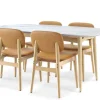Fashion Kelsey Marble Dining Table with 4 Leather Chairs, White Wash Small Dining Room Furniture|Dining Room Furniture Sets