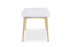 Fashion Kelsey Marble Dining Table with 4 Chairs, White Wash Small Dining Room Furniture|Dining Room Furniture Sets