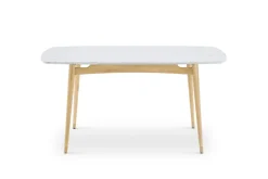 Clearance Kelsey Marble Dining Table, White Wash Small Dining Room Furniture|Dining Tables