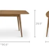 Clearance Kinsley Extendable Dining Table, 71"-90.6" Dining Tables