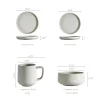 Fashion Landon 4-Piece Dinnerware Set Tableware|Small Dining Room Furniture
