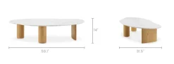 Fashion Lavine Marble Coffee Table Coffee Tables