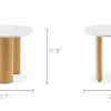 Discount Lavine Marble Side Table Side Tables|Small Living Room Furniture