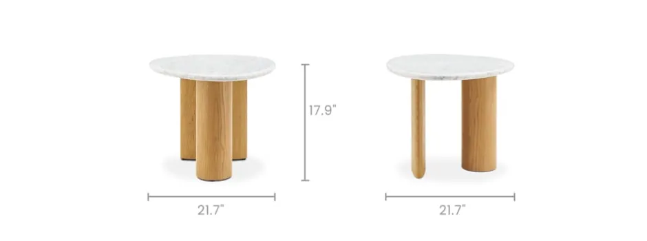 Discount Lavine Marble Side Table Side Tables|Small Living Room Furniture