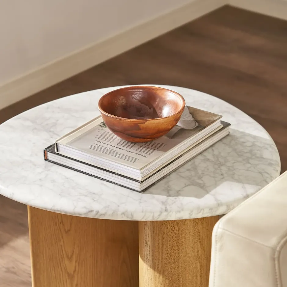 Discount Lavine Marble Side Table Side Tables|Small Living Room Furniture