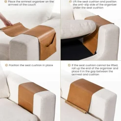 Best Leather Armrest Organizer Sofa Accessories And Organizers|Small Living Room Furniture