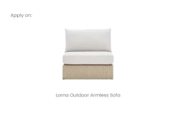 Clearance Lorna Outdoor Armless Sofa Cover Outdoor Accessories