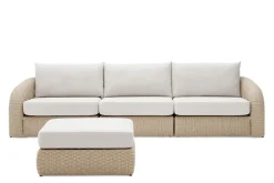 New Lorna Outdoor Extended Sofa with Ottoman Outdoor Sofas|Outdoor Furniture Sets