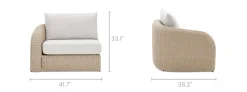 Hot Lorna Outdoor Left Facing 1 Seater Sofa Outdoor Sofas