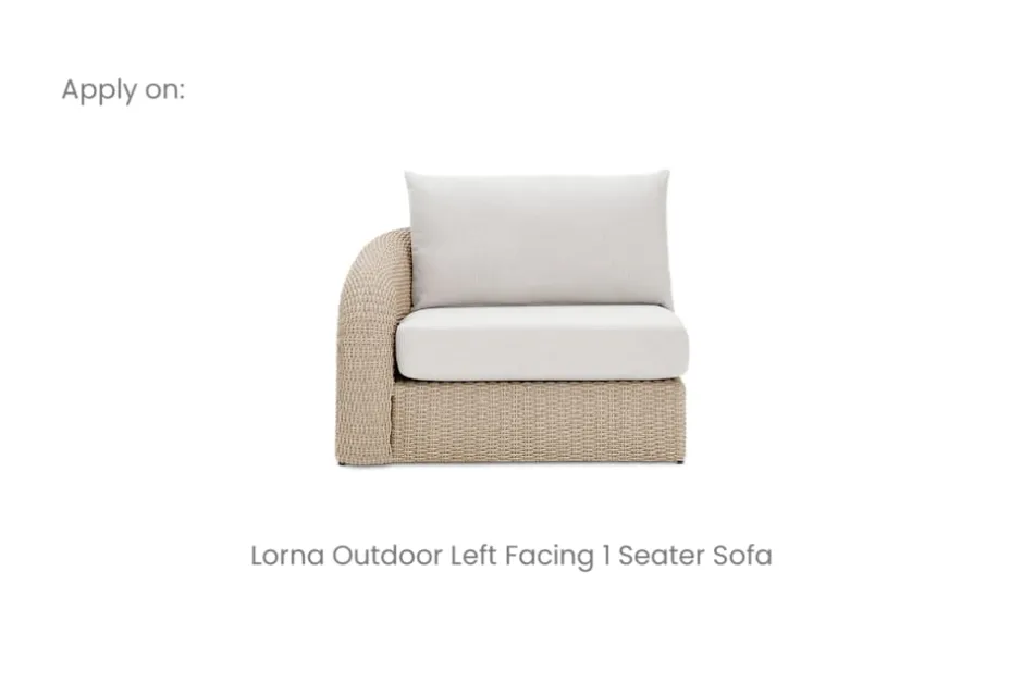 Discount Lorna Outdoor Left Facing 1 Seater Sofa Cover Outdoor Accessories