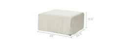 New Lorna Outdoor Ottoman Cover Outdoor Accessories