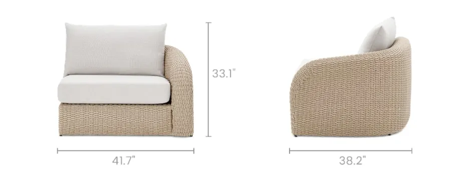 Discount Lorna Outdoor Right Facing 1 Seater Sofa Outdoor Sofas