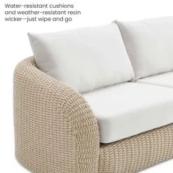 New Lorna Outdoor Sofa with Ottoman Outdoor Sofas|Outdoor Furniture Sets