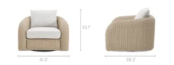 Best Lorna Outdoor Swivel Lounge Chair Outdoor Sofas|Outdoor Lounge Chairs