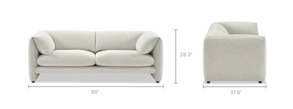 Best Lucas Performance Bouclé Sofa 3 Seater Sofas