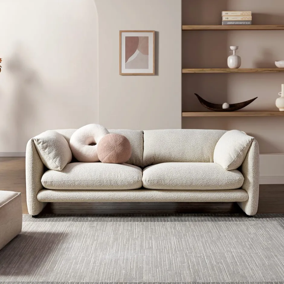 Best Lucas Performance Bouclé Sofa 3 Seater Sofas