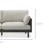 Discount Lucia Cane Sofa, Black Small Living Room Furniture|3 Seater Sofas