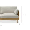 Sale Lucia Cane Sofa, White Wash Small Living Room Furniture|3 Seater Sofas