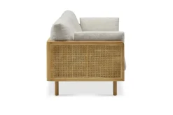 Sale Lucia Cane Sofa, White Wash Small Living Room Furniture|3 Seater Sofas