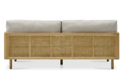 Sale Lucia Cane Sofa, White Wash Small Living Room Furniture|3 Seater Sofas
