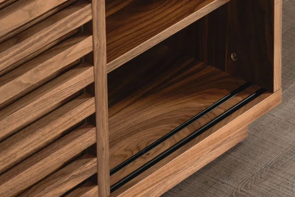 Discount Luka Cabinet, Walnut Sideboards & Buffet Cabinets