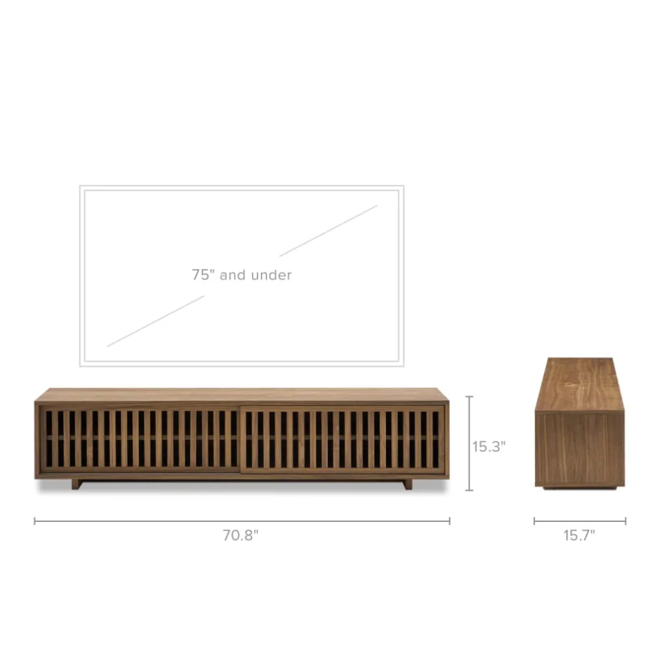 Best Luka TV Stand, Walnut Tv Stands