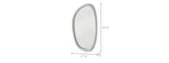 New Luna Large Wall Mirror Wall & Floor Mirrors|Small Bedroom Furniture