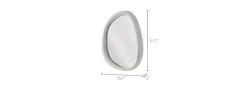 Clearance Luna Small Wall Mirror Wall & Floor Mirrors|Small Bedroom Furniture