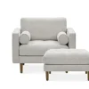 New Madison Armchair with Ottoman Armchairs And Accent Chairs|Living Room Sets
