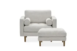 New Madison Armchair with Ottoman Armchairs And Accent Chairs|Living Room Sets