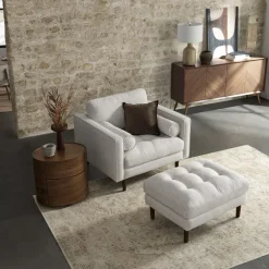 New Madison Armchair with Ottoman Armchairs And Accent Chairs|Living Room Sets