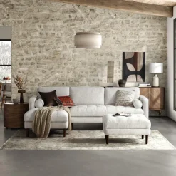 Sale Madison Chaise Sectional Sofa with Ottoman Living Room Sets|Living Room Sets