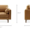 Clearance Madison Leather Armchair Armchairs And Accent Chairs