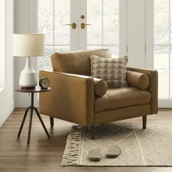 Clearance Madison Leather Armchair Armchairs And Accent Chairs