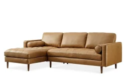 Online Madison Leather Chaise Sectional Sofa Leather Sofas|Sectional Sofas