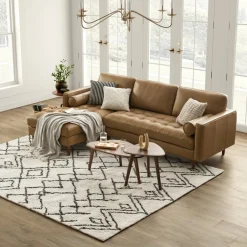 Online Madison Leather Chaise Sectional Sofa Leather Sofas|Sectional Sofas