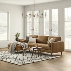 Online Madison Leather Chaise Sectional Sofa Leather Sofas|Sectional Sofas